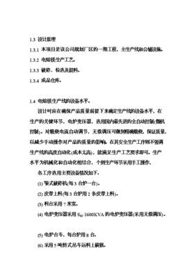 6萬噸電熔鎂生產線項目可行性研究建議報告書.doc